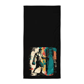 Black Towel with Motivational Quote - Fitness Towel